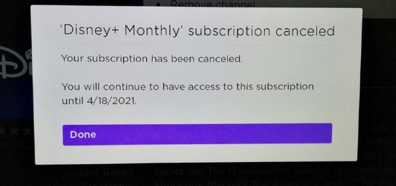 roku lineup canceled