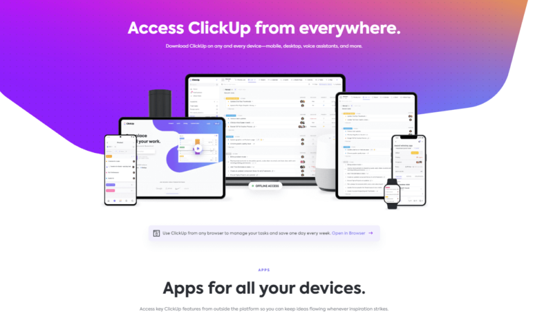 clickup apps