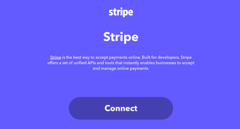 connect stripe applets