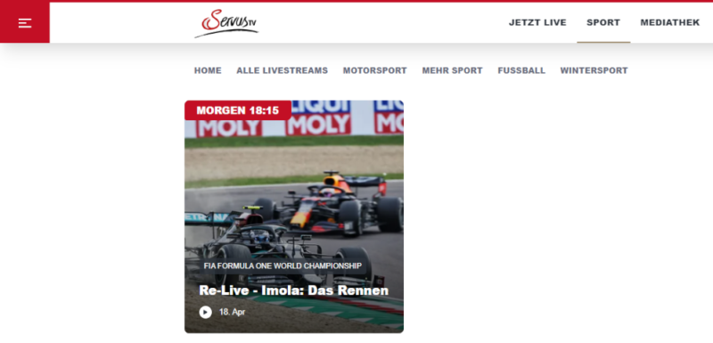 f1 live stream