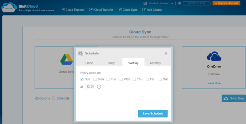 multcloud schedule