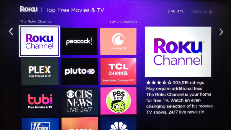 roku vs firestick free channels