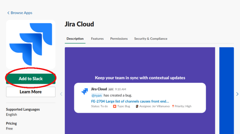 slack add jira