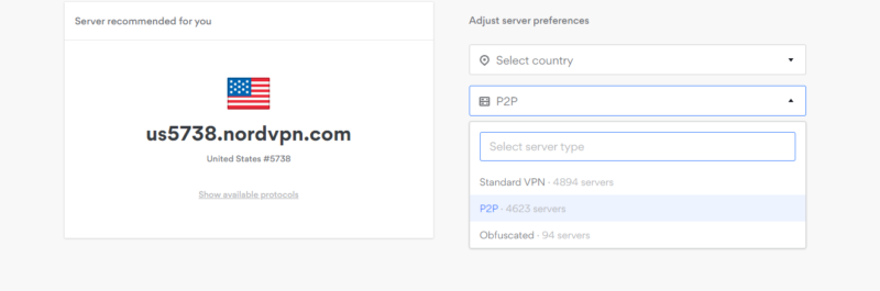 NordVPN P2P config