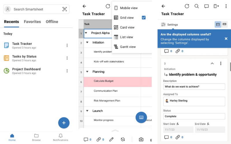 smartsheet android