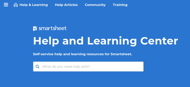 smartsheet learning center