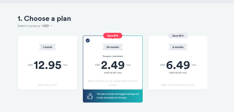 surfshark pricing