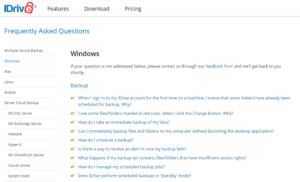 IDrive-faq-section IDrive faq section