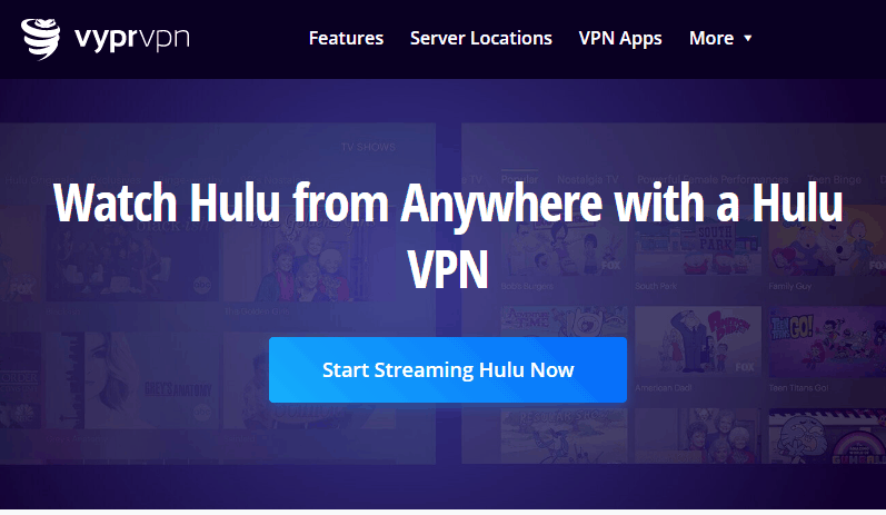 unblock hulu with vyprvpn