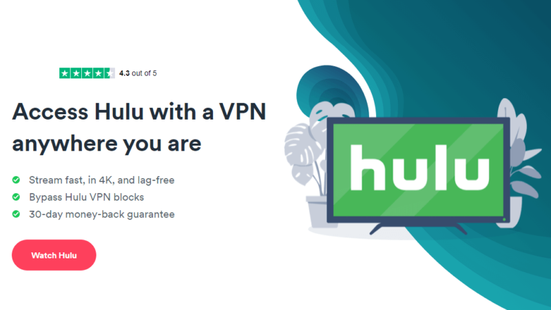 watch hulu with surfshark