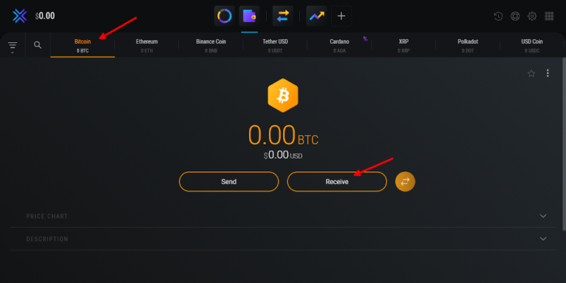 wallet receive bitcoin