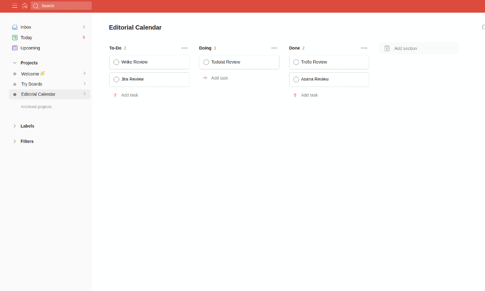 todoist kanban todoist kanban