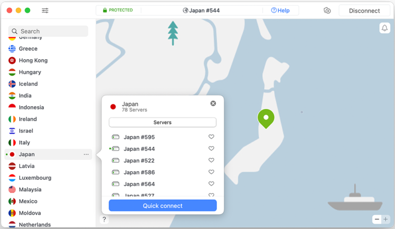 nordvpn server locations