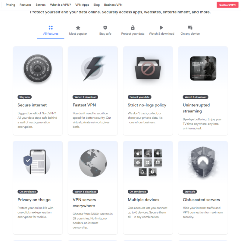 nordvpn features