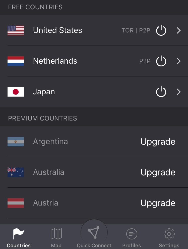 ProtonVPN-mobile protonvpn ios app