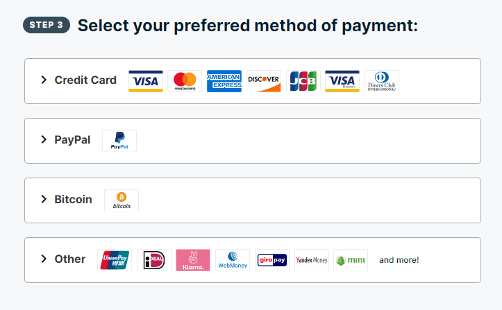 expressvpn payment methods