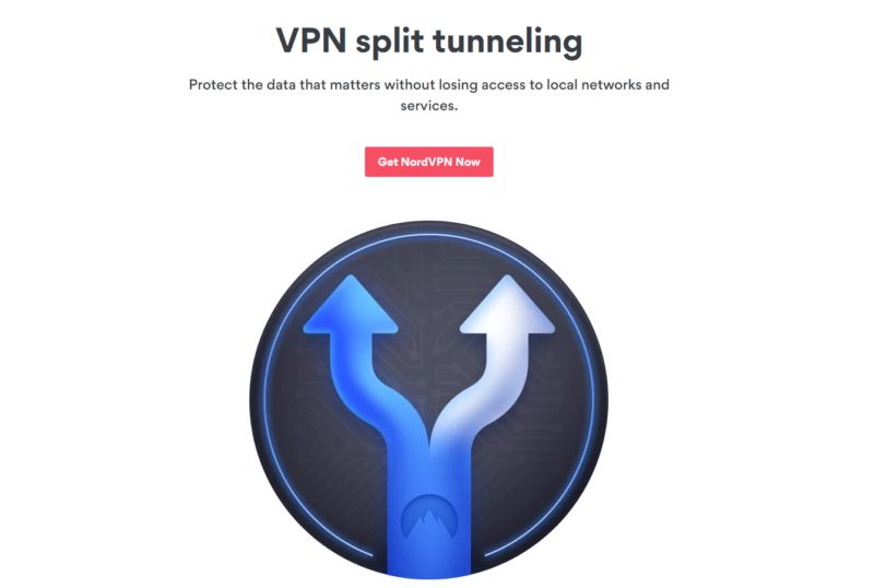 nordvpn split tunneling