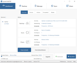spideroak-interface spideroak interface