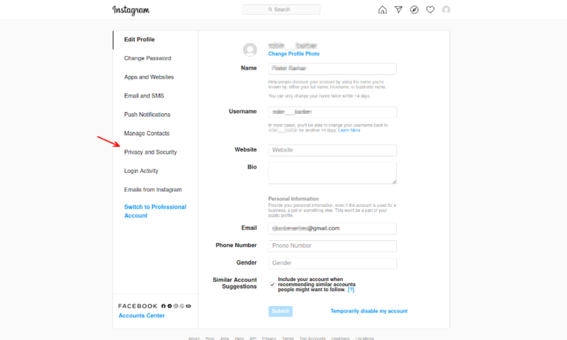backup social media instagram privacy and security