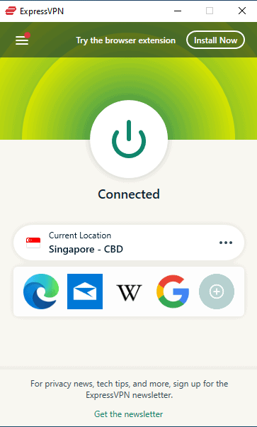 expressvpn ui singapore