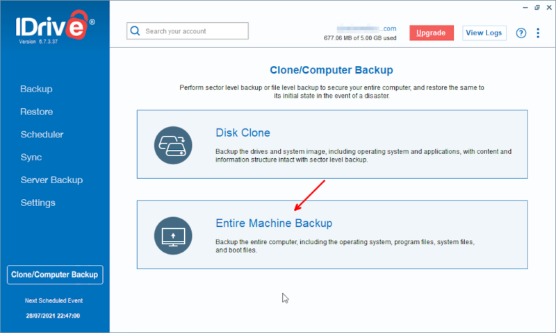 external drive backup computer entire machine backup