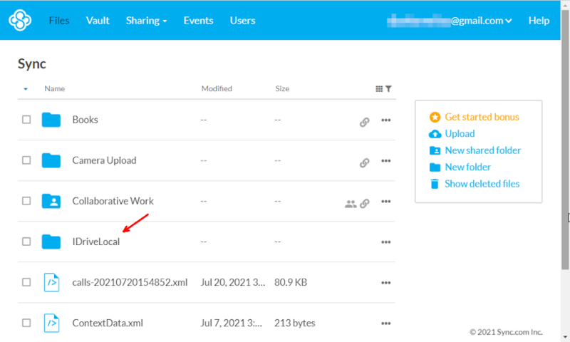 external drive backup to the cloud find files