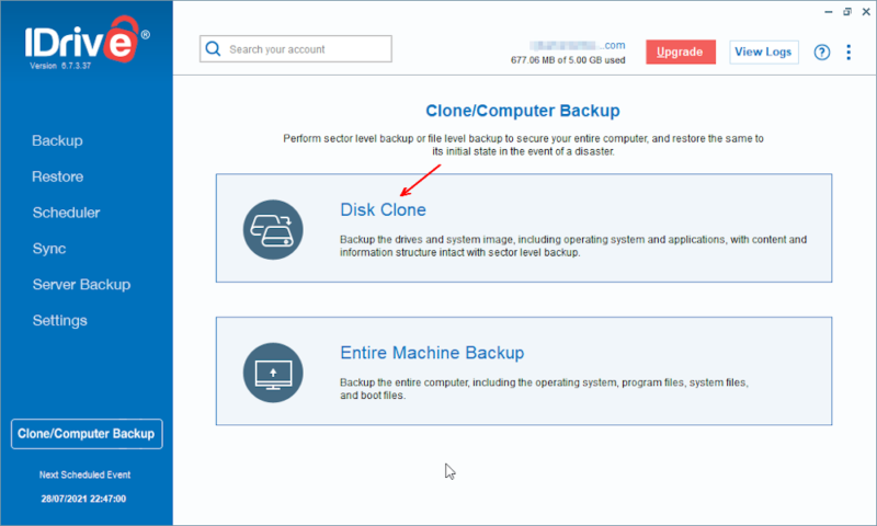 external drive backup with disk imaging clone disk