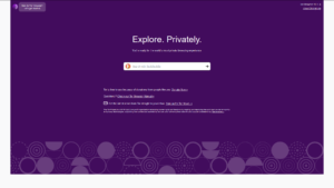 tor browser front page