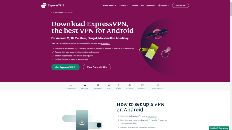 expressvpn android cta