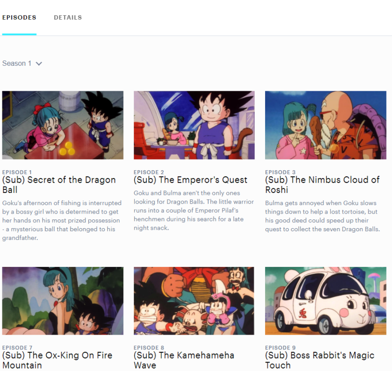 hulu dragonball