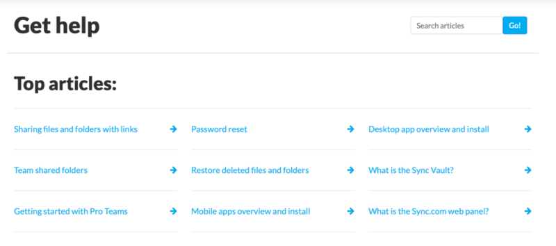 sync help center