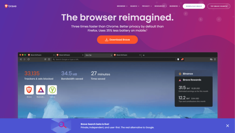 brave browser website