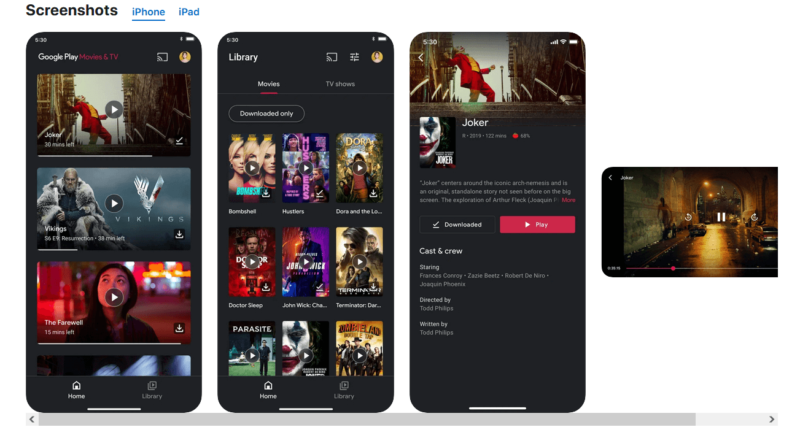 google play movies and tv 