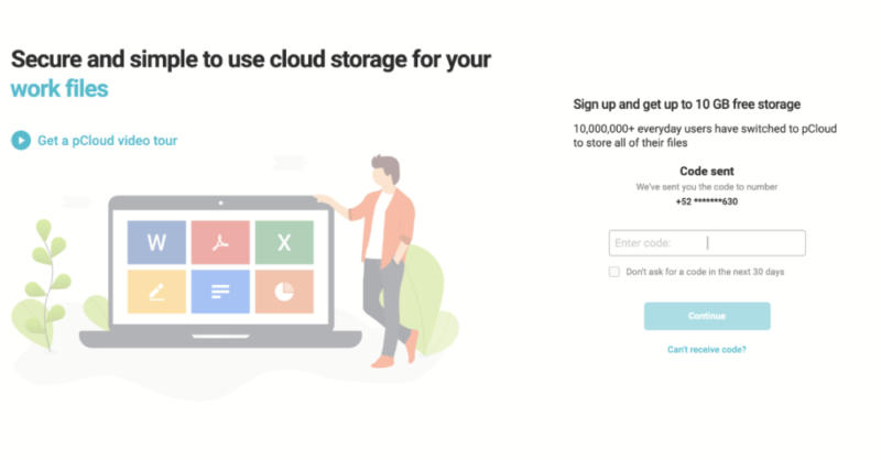 pcloud two step authentication