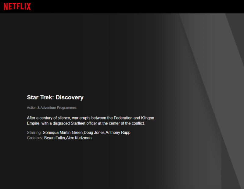 star trek discovery netflix uk