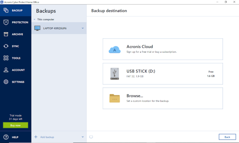 acronis review slider three