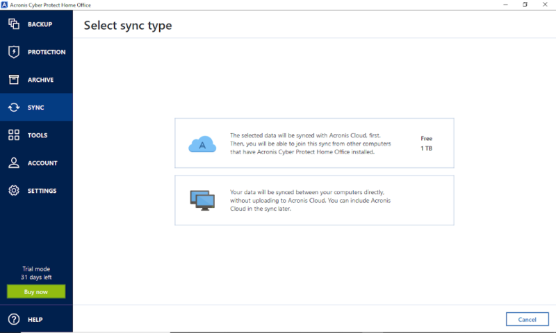 acronis review sync files