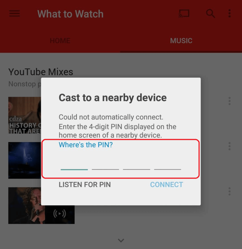 chromecast guest mode pin