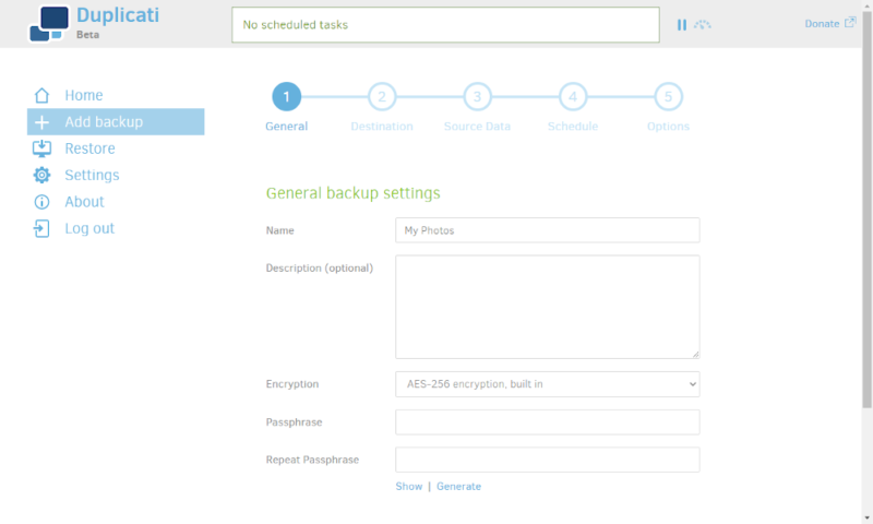 duplicati review backup steps general