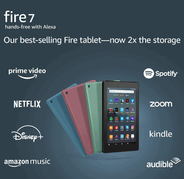 is selling the Fire 7 Kids Edition Kindle tablet for an all