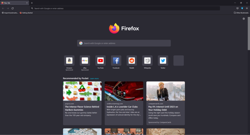 firefox dark theme