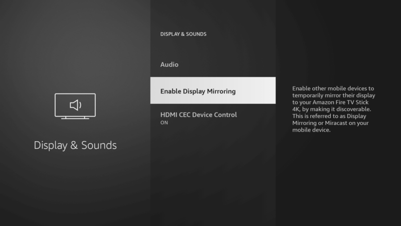 firestick mirroring