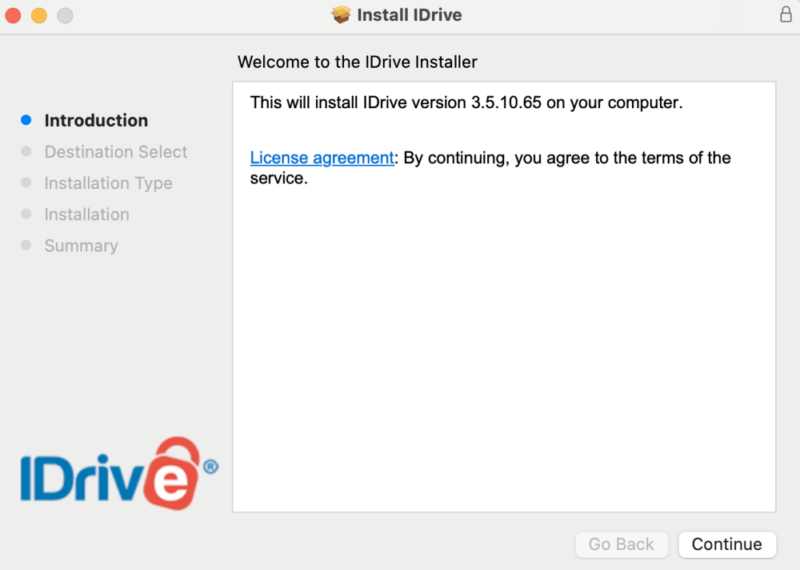 idrive desktop install