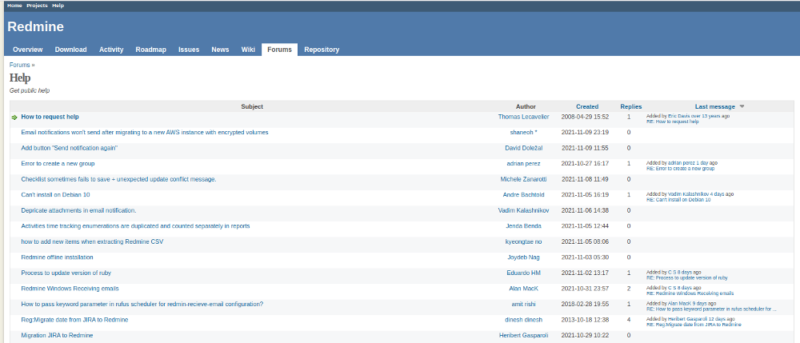redmine forum