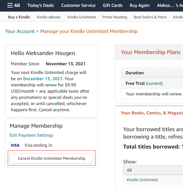 How to cancel Kindle Unlimited (Easy-Steps) - Gizmochina