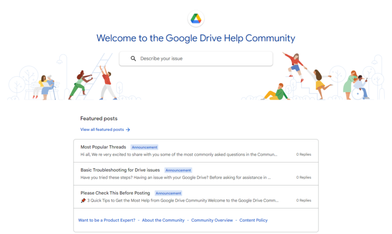 Google drive user forum