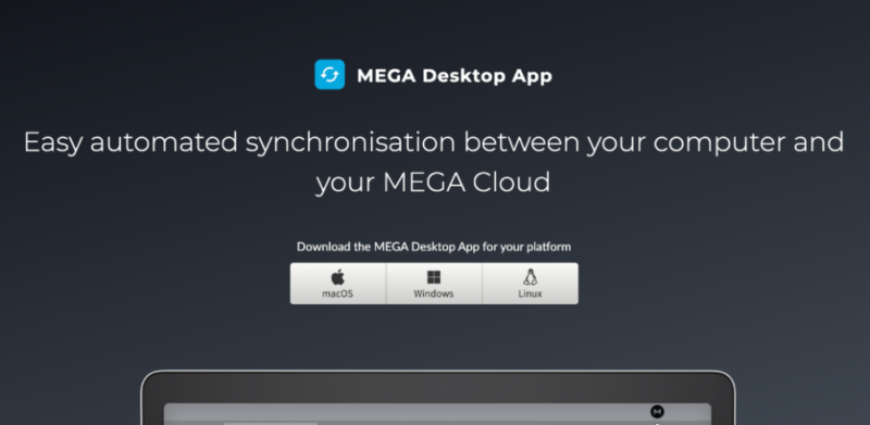 mega-home-page mega cloud storage service home page