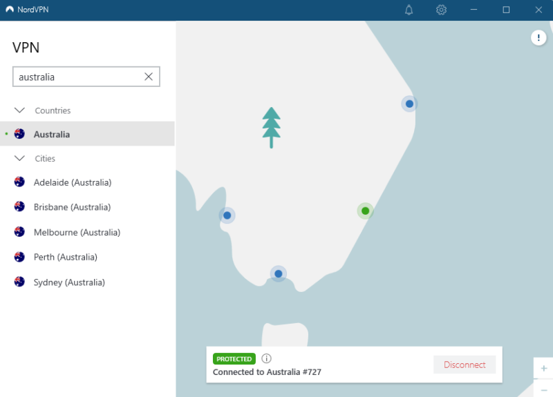 nordvpn australia servers