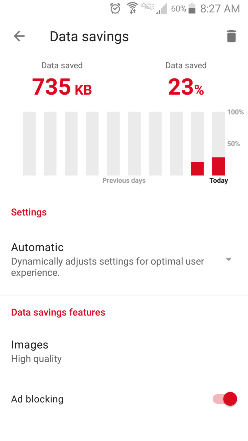 opera data savings