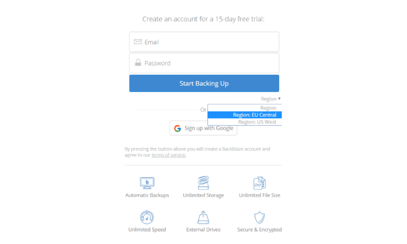 spideroak vs backblaze changing location